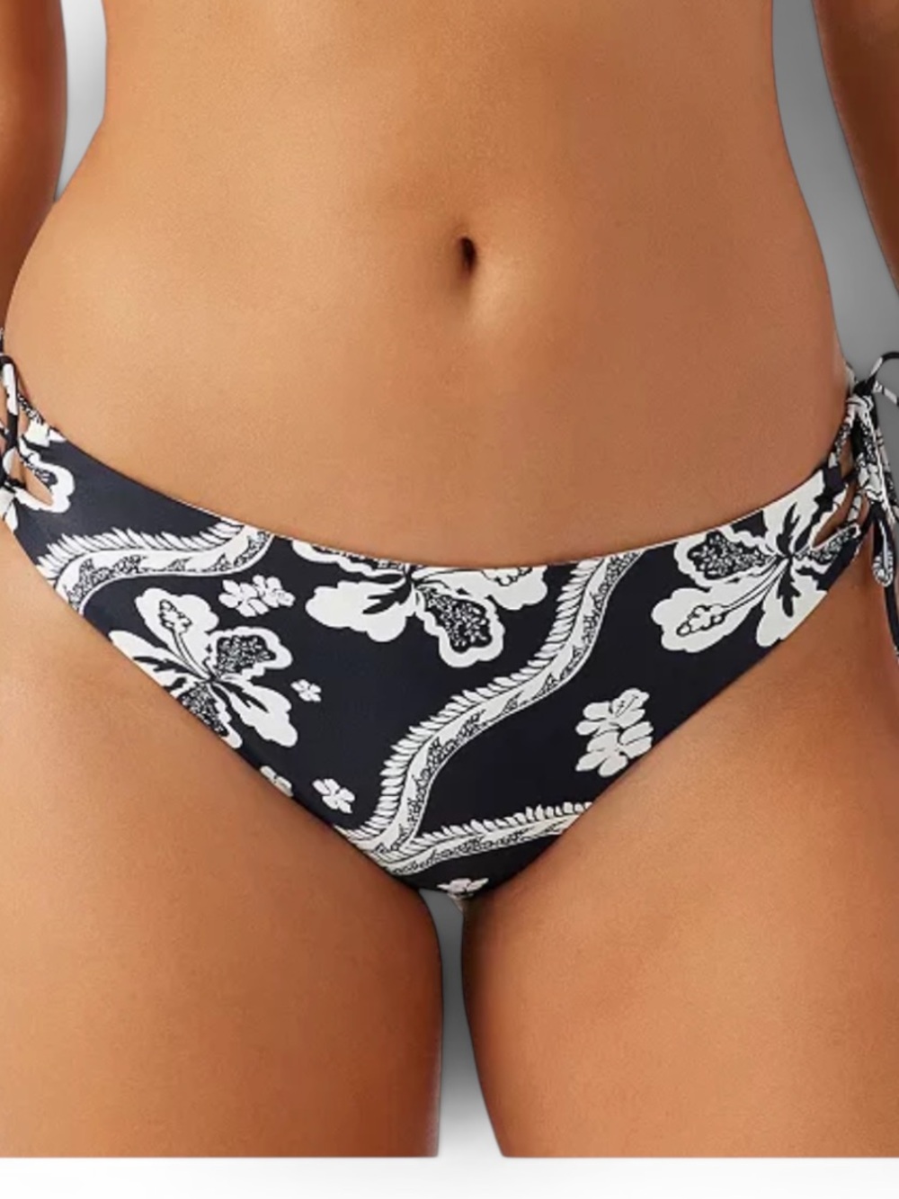 O’Neill Quinn Tropical Jensen Bikini Bottoms NWT | XS Soft Stretch Island Print